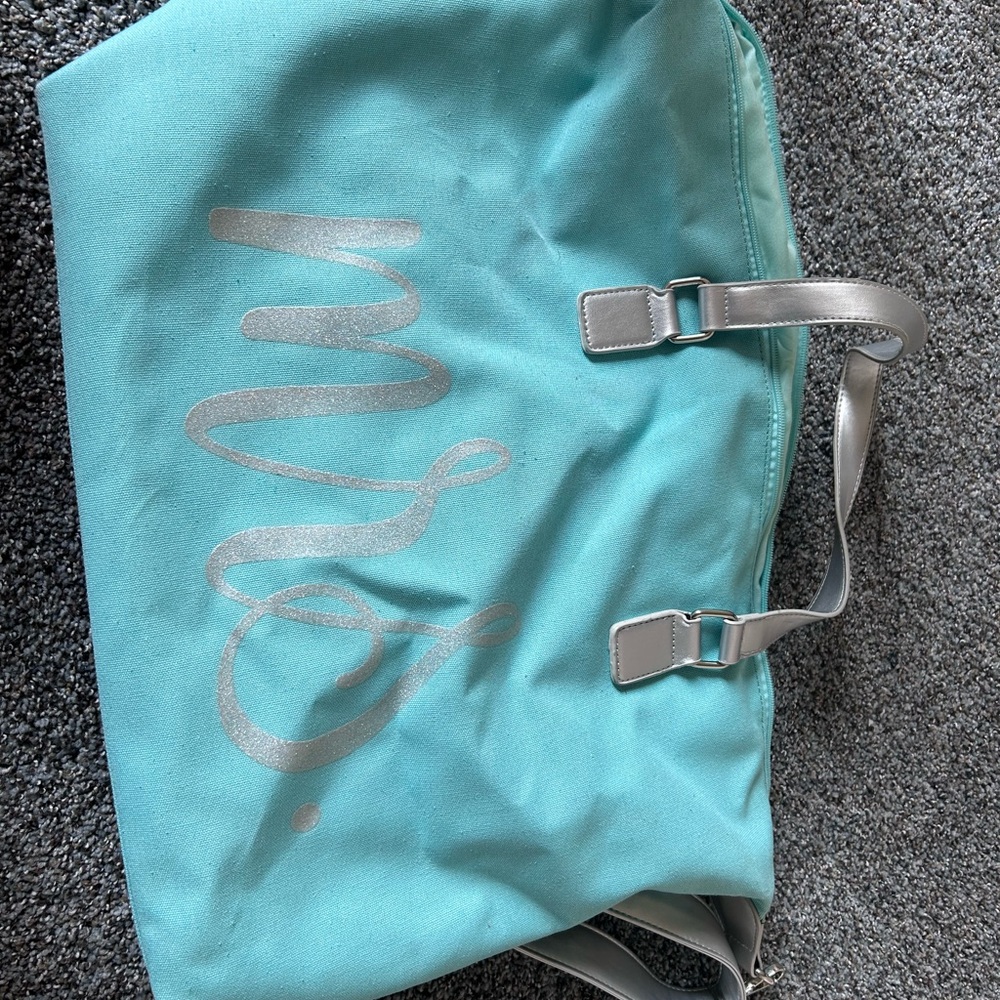 Bachelorette/Bridal Aqua Mrs Tote Bag